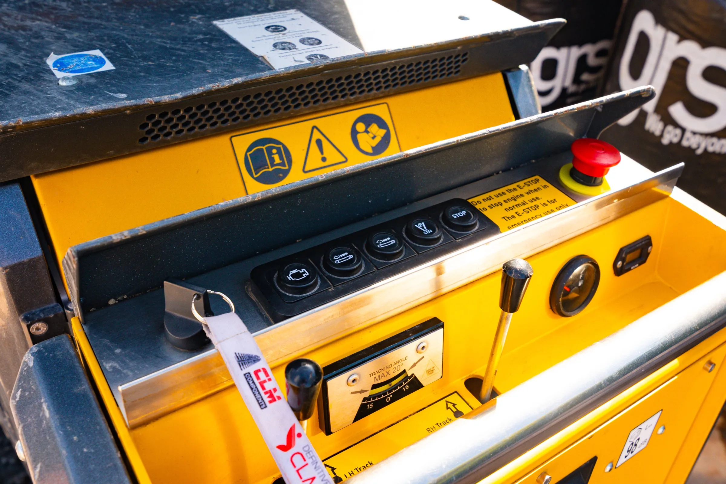 Close-up of the Dragon Equipment CR450 crusher